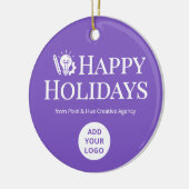  Modern Logo Ornament for Creative Agencies セラミックオーナメント (左)