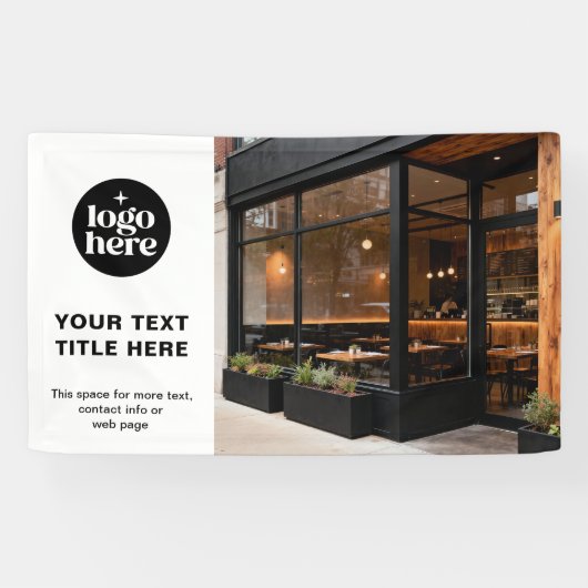 Modern Logo Photo Professional Business  横断幕 (横)