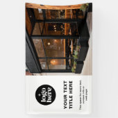 Modern Logo Photo Professional Business  横断幕 (縦)