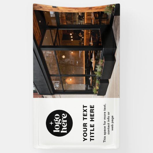 Modern Logo Photo Professional Business  横断幕 (縦)