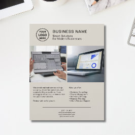 Modern Logo Photo Professional Services Business チラシ