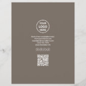 Modern Logo Photo QR Marketing Business チラシ (裏面)