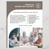 Modern Logo Photo QR Marketing Business チラシ (正面)