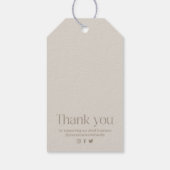 Modern Logo Price Hang Tag ギフトタグ (裏面)