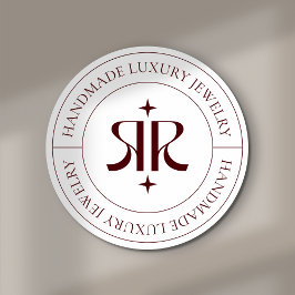 Modern Logo Product Packaging Sticker ラウンドシール