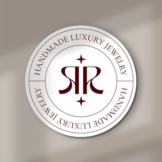 Modern Logo Product Packaging Sticker ラウンドシール