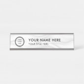 Modern Logo Professional Business Name Plate デスクネームプレート (正面)