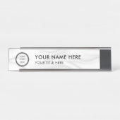Modern Logo Professional Business Name Plate デスクネームプレート (正面)