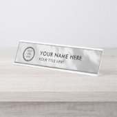 Modern Logo Professional Business Name Plate デスクネームプレート (正面)