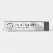 Modern Logo Professional Business Name Plate デスクネームプレート (正面)