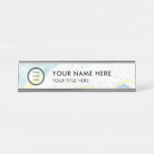 Modern Logo Professional Business Name Plate デスクネームプレート (正面)