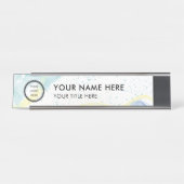 Modern Logo Professional Business Name Plate デスクネームプレート (正面)