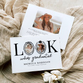 Modern Look Whos Graduated Photo 案内状