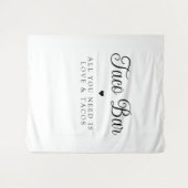 Modern Love and Tacos Bridal Fiesta Sign タペストリー (正面(横))