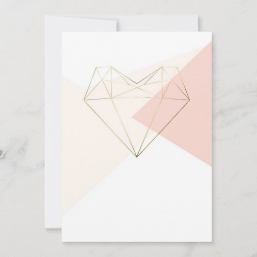 Modern Love Baby Shower Invitation – Abstract 招待状 (裏面)