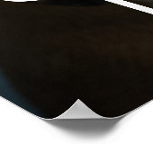 Modern Love Custom Boxer Dog Pets Photo Monogram ポスター (角)