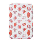 Modern Love Design Happy Valentine’s Day Red Heart バスマット (正面縦)