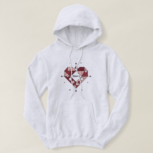 Modern Love Geometry Hoodie パーカ (デザイン正面)