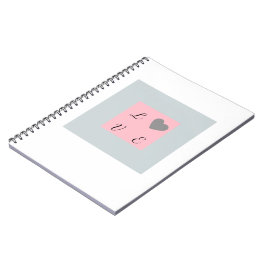 Modern LOVE Heart Romantic Gift ノートブック