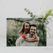 Modern Love Photo 箔シーズンカード (立ち正面)