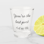 Modern Love Quote Shot Glass ショットグラス (正面)