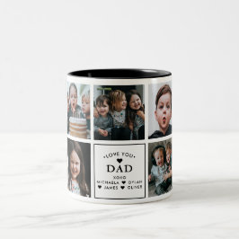 Modern Love You Dad/Daddy/Papa/Other 9-Photo ツートーンマグカップ