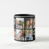 Modern Love You Mom Custom Photo Collage Mother マグカップ (中央)