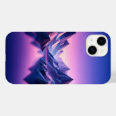 Modern Low Poly Mountain Phone Case - Geometric  Case-Mate iPhoneケース (裏面 (横))