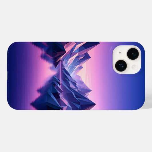 Modern Low Poly Mountain Phone Case - Geometric  Case-Mate iPhoneケース (裏面 (横))