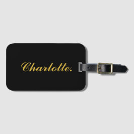 Modern Luggage Tag with Editable Name Design ラゲッジタグ