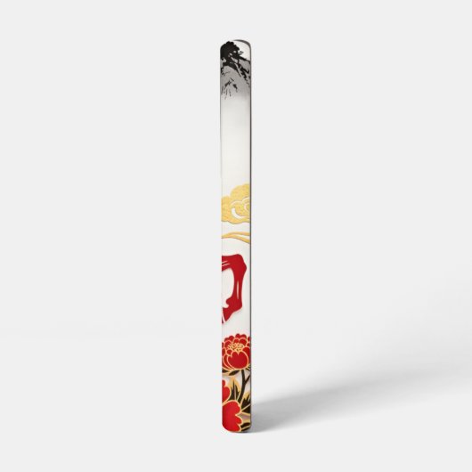 Modern Lunar Papercut Horse — Custom Samsung Case Galaxyケース (左側面)