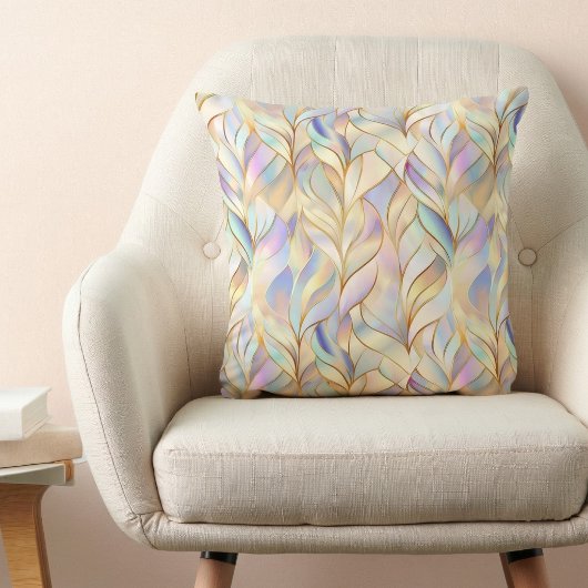 Modern Luxe Abstract Pattern Throw Pillow クッション
