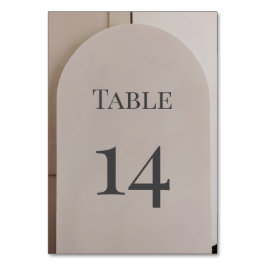 Modern Luxe Arch Wedding テーブルナンバー