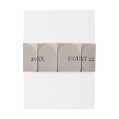 Modern Luxe Arch Wedding 招待状ベリーバンド (裏面例)