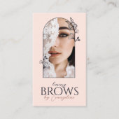 Modern Luxe Brow Specialist Floral Rose Arch Photo 名刺 (正面)
