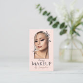 Modern Luxe Makeup Artist Floral Rose Arch Photo 名刺 (スタンド正面)