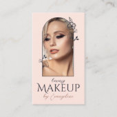Modern Luxe Makeup Artist Floral Rose Arch Photo 名刺 (正面)