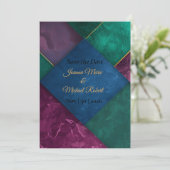 Modern Luxe Save The Date Card セーブザデート (スタンド正面)