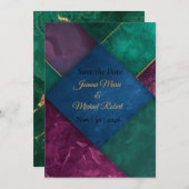 Modern Luxe Save The Date Card セーブザデート (正面/裏面)