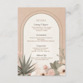 Modern Luxury Botanical Elegant Wedding エンクロージャーカード (正面)