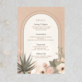 Modern Luxury Botanical Elegant Wedding エンクロージャーカード