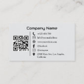 Modern Luxury Car Rental & Sales QR Code Photo 名刺 (裏面)