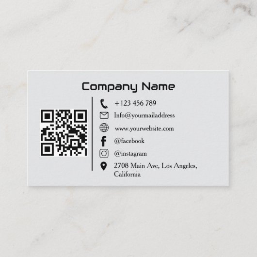 Modern Luxury Car Rental & Sales QR Code Photo 名刺 (裏面)