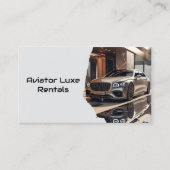 Modern Luxury Car Rental & Sales QR Code Photo 名刺 (正面)