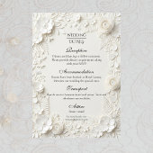 Modern Luxury Floral Wedding エンクロージャーカード