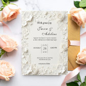 Modern Luxury Floral Wedding 招待状