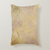 Modern, Luxury, Gold , Rose Gold, Abstract Pattern アクセントクッション (正面(垂直))