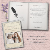 Modern Luxury Grandmother Storybook Mother's Day カード