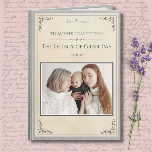 Modern Luxury Grandmother Storybook Mother's Day カード