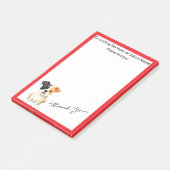 Modern Luxury Grooming Dog Personalized Collection ポストイット (アングル)